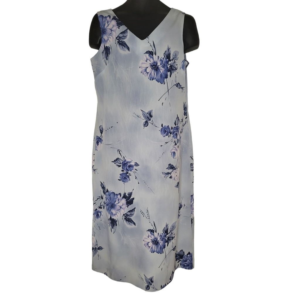 EnFocus Sheath‎ Dress Womens Sz 12P Petite Floral Sleeveless Midi Boho Casual
